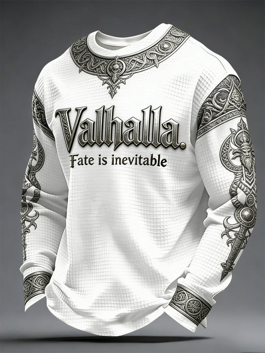 Herrer Viking-stil Valhalla Waffle Top