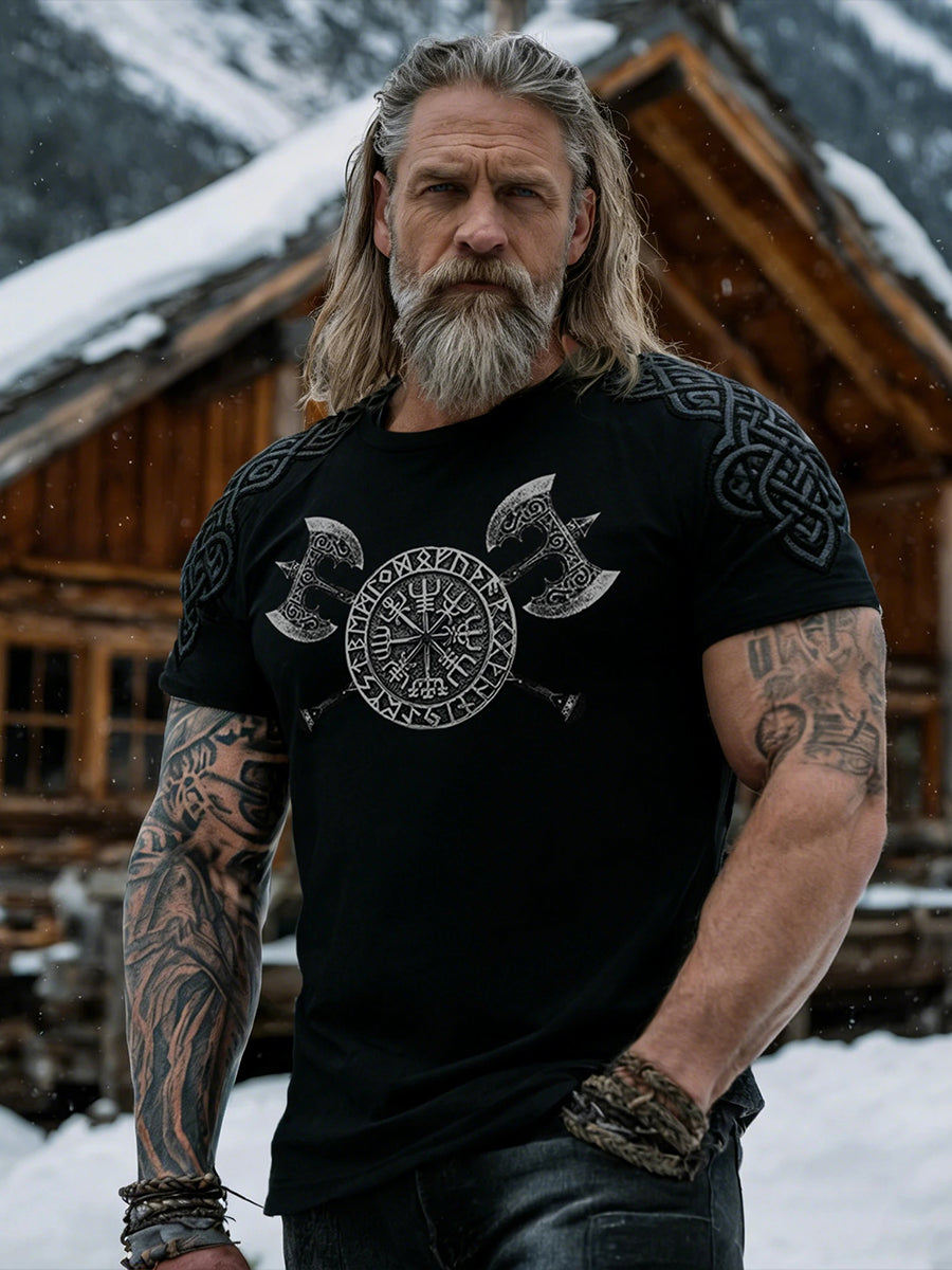 Mænds vikinget-shirt