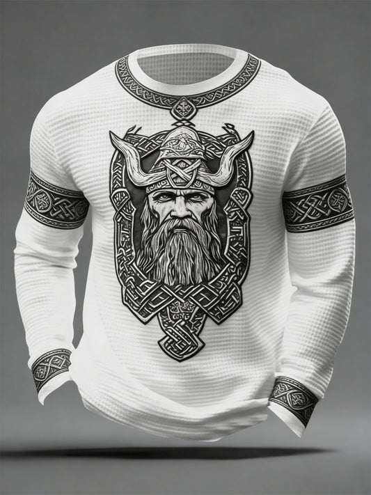 Mænds vikinge-stil vaffel toppen af mænd