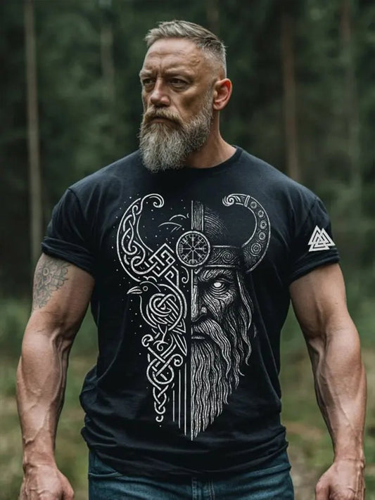 Mænds vikinget-shirt