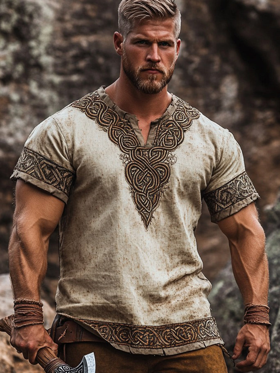 Mænds vikinget-shirt
