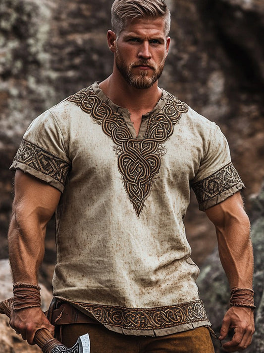 Mænds vikinget-shirt