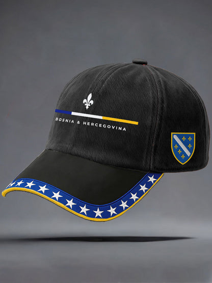 Unisex Bosnien ZMAJEVI Fodboldfan Print Hat
