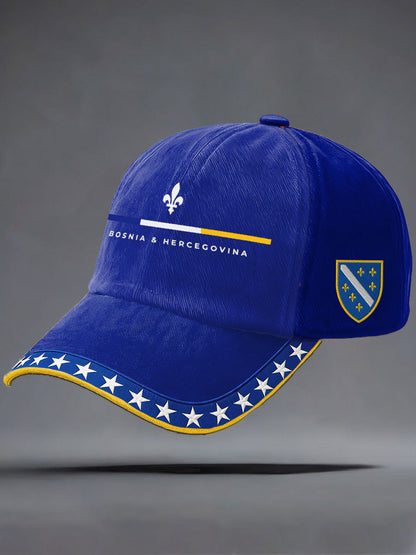 Unisex Bosnien ZMAJEVI Fodboldfan Print Hat