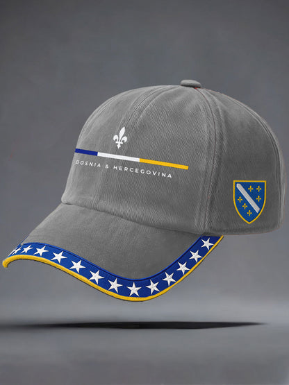 Unisex Bosnien ZMAJEVI Fodboldfan Print Hat