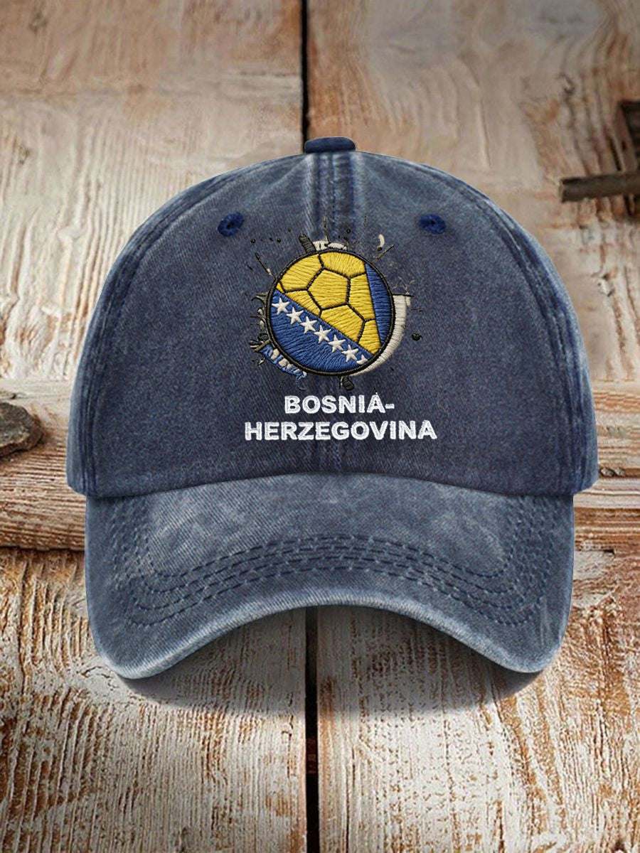 Unisex Bosnien ZMAJEVI Fodboldfan Print Hat