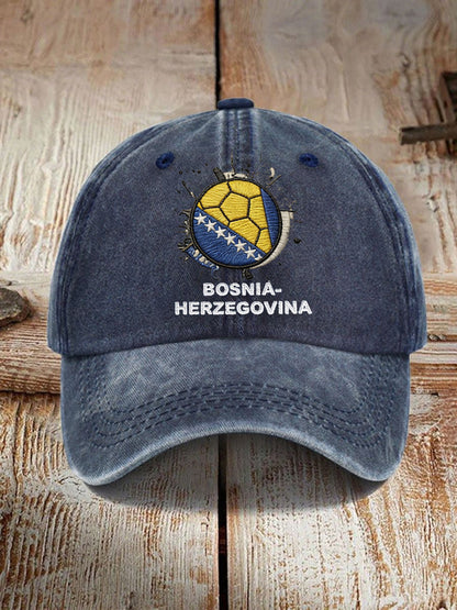 Unisex Bosnien ZMAJEVI Fodboldfan Print Hat