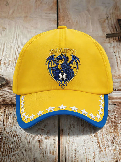Unisex Bosnien ZMAJEVI Fodboldfan Print Hat