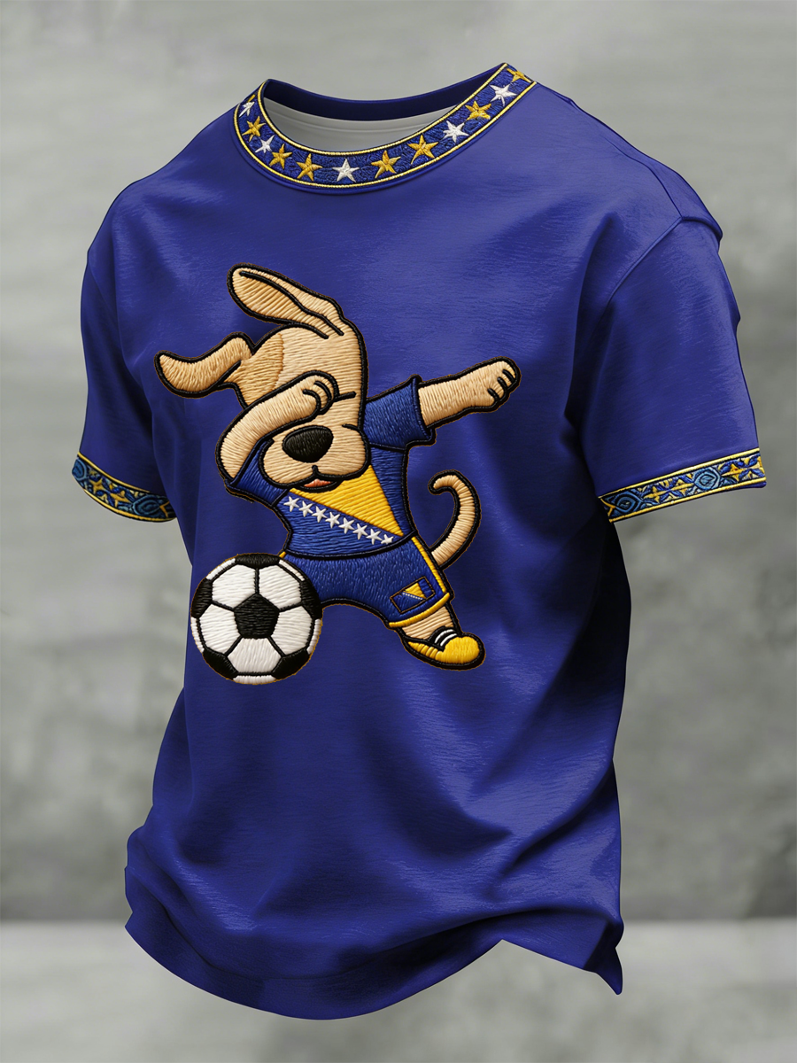 Herrer Bosnien ZMAJEVI Fodboldfan Print kortærmet t-shirt