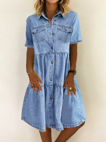 Kvinders Casual Elegant Denim Kjole