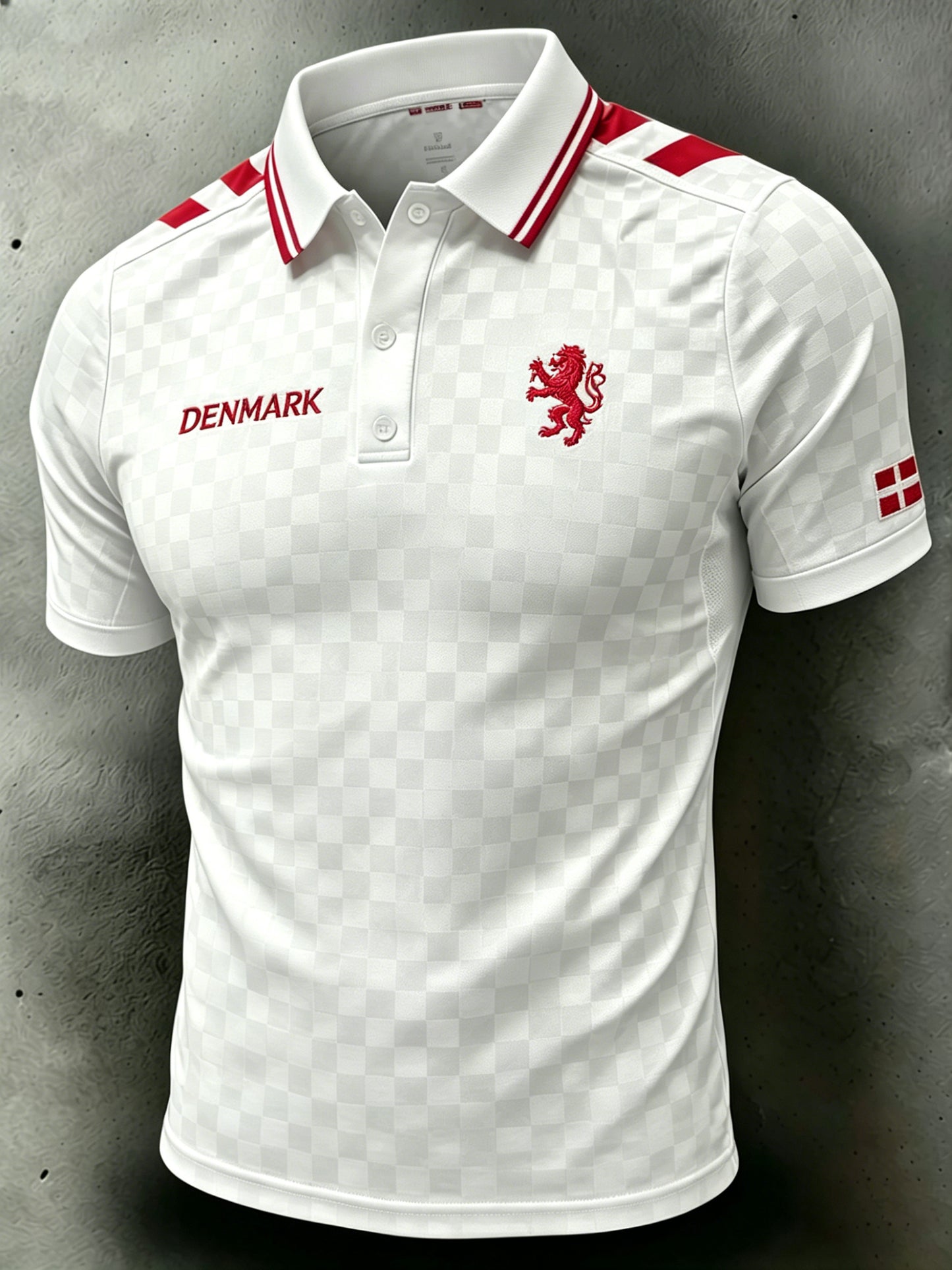 Mænds fodbold Jersey-stil trykt Raglan-ærme Polo skjjorte