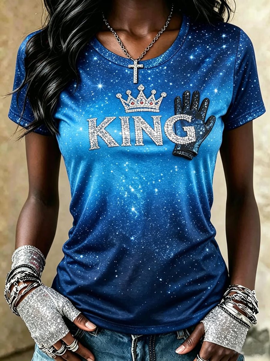 Kvindernes popmusik-inspirerede t-shirt