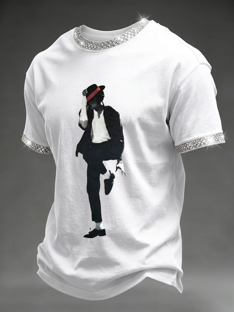 Mænds printet t-shirt