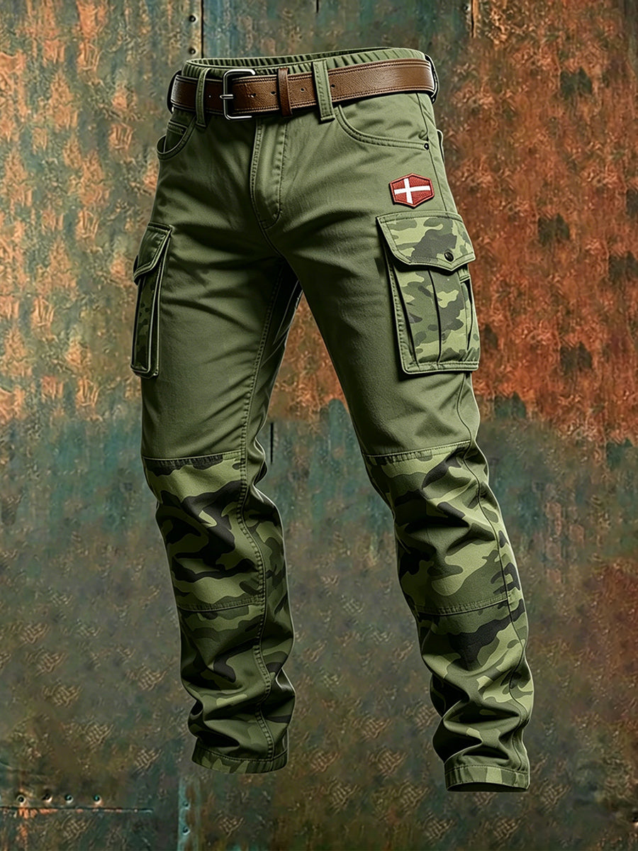 Mænds Vintage Camouflage Cargo Buks