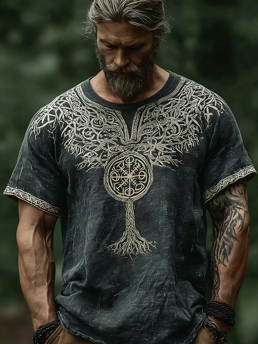 Mænds vikinget-shirt