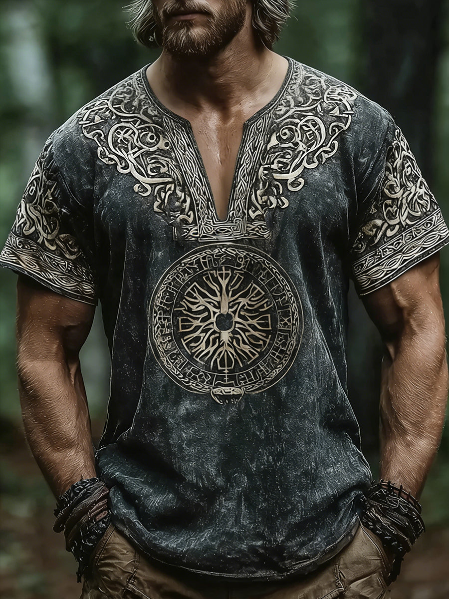 Mænds vikinget-shirt