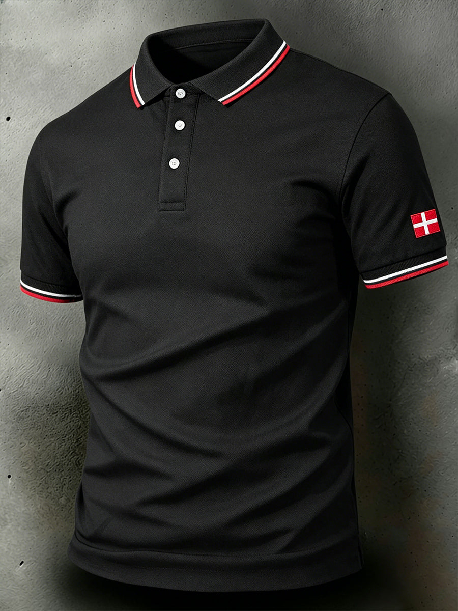 Mænds Retro-Stil Casual Polo skjorte
