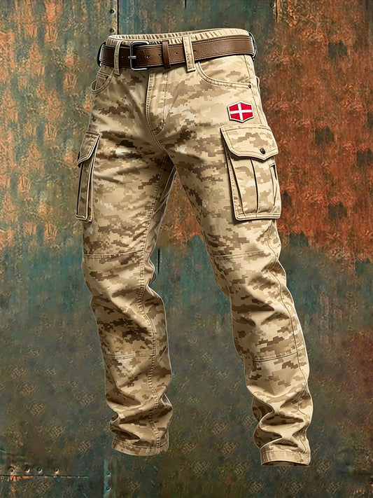 Mænds Camouflage-Print Cargo Buks