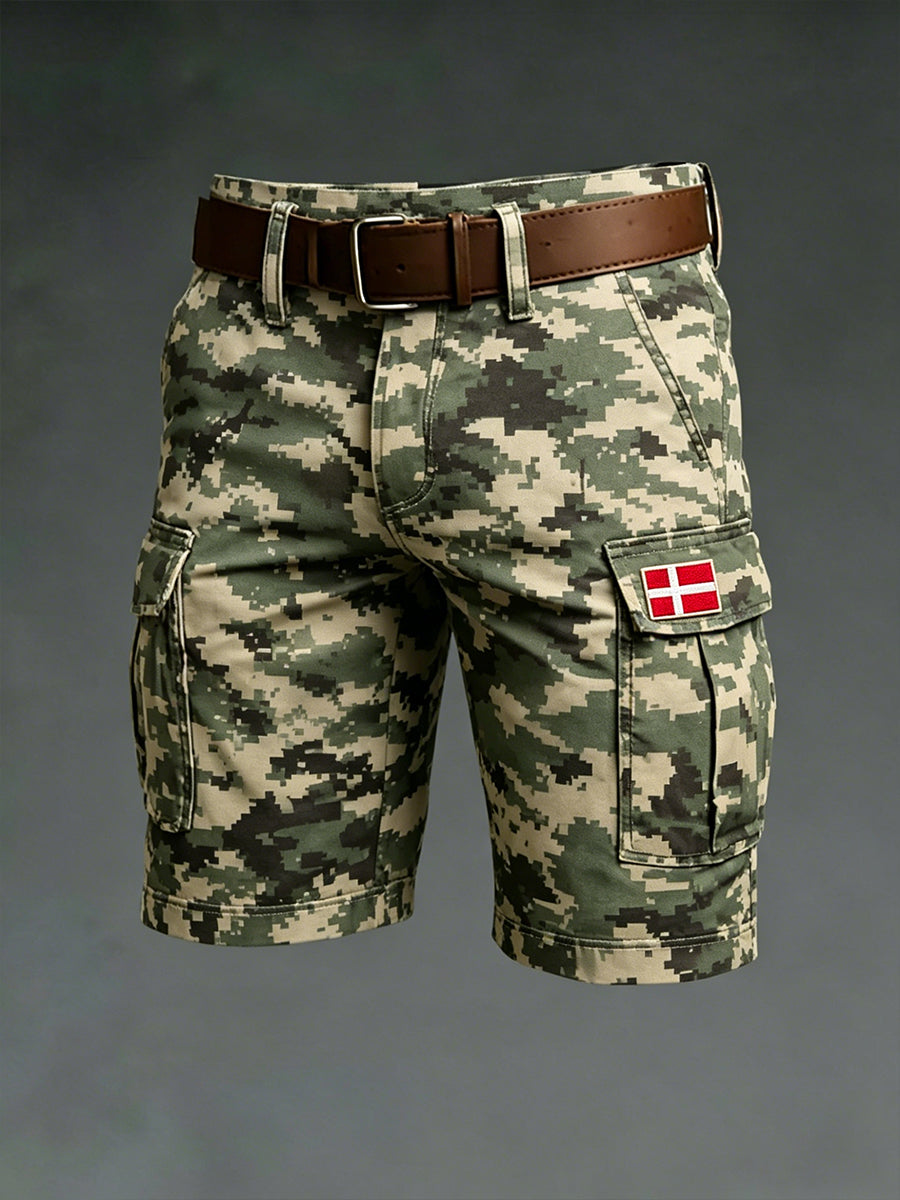 Mænds Camouflage-Print Cargo Shorts