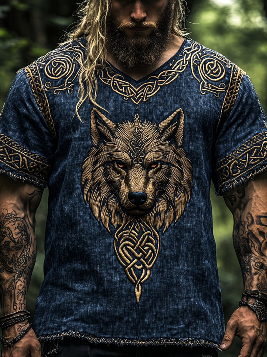 Mænds vikinget-shirt