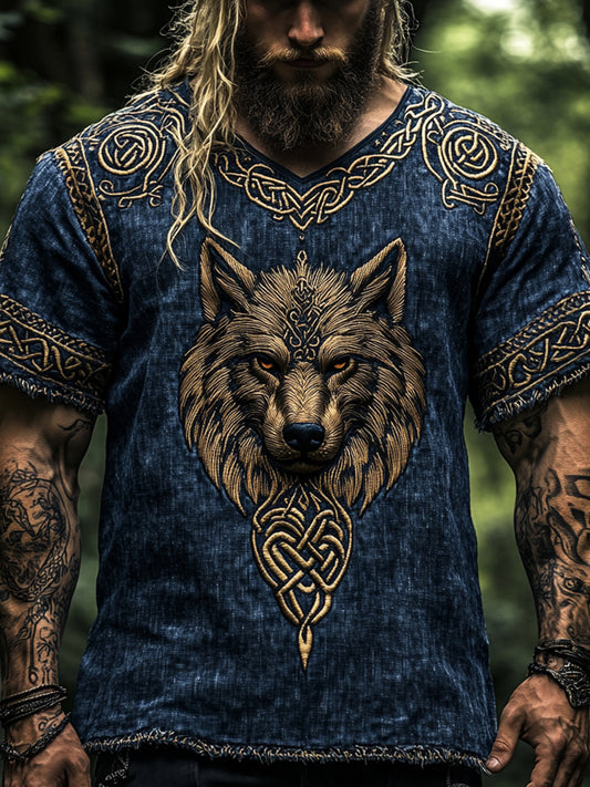 Mænds vikinget-shirt