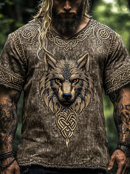 Mænds vikinget-shirt