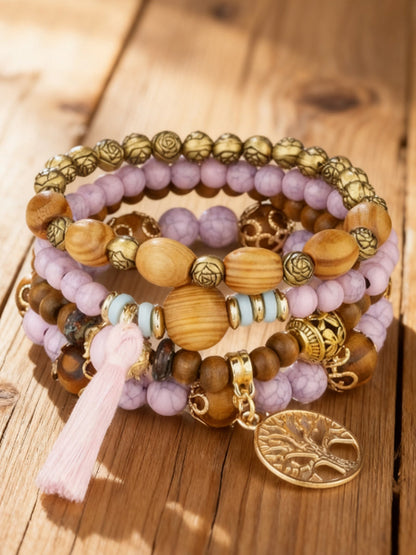 Kvinders Viking træ af livet Bohemian Multi-Layer Bead Armbånd