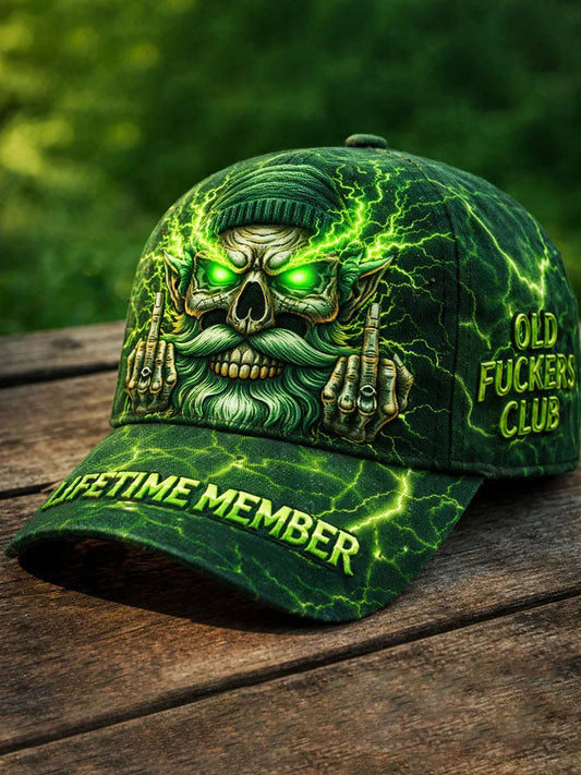 Gamle Fuckers Club trykt Casual Unisex Caps