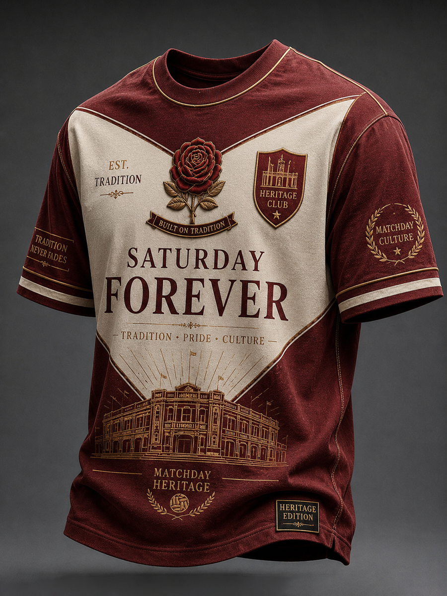 Mænds North London Forever fodboldelsker printet t-shirt med korte ærmer