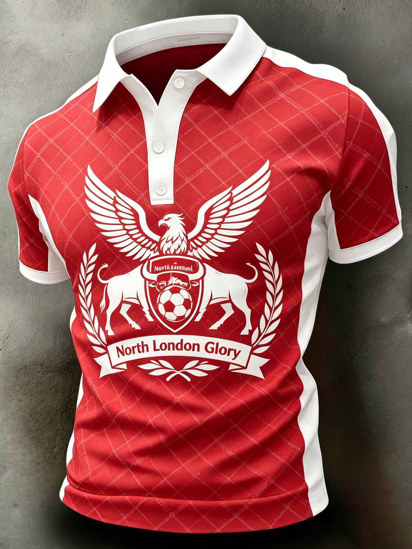 Mænds fodbold jubel kunst print Polo skjorte
