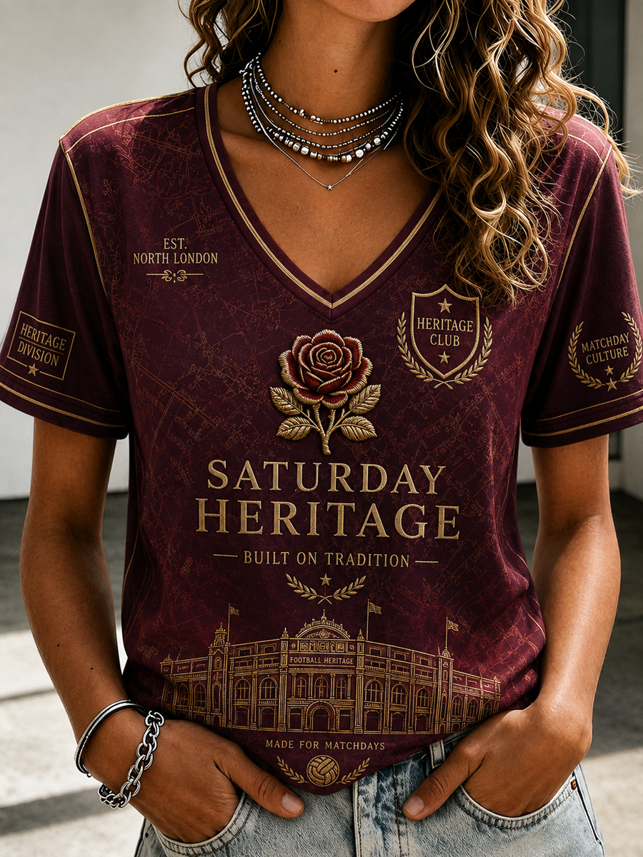 Kvinders North London Forever fodboldelsker printet t-shirt med korte ærmer