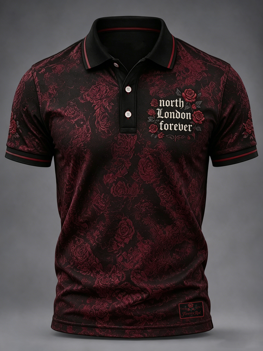 Mænds nordlige London for evigt Printed polo skjorte