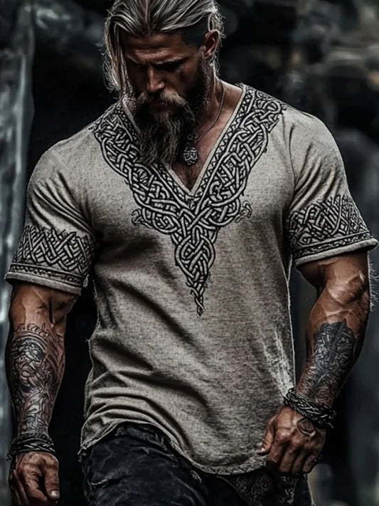 Mænds vikinget-shirt