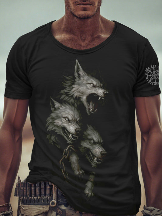 Herrens Viking Wolf T-shirte