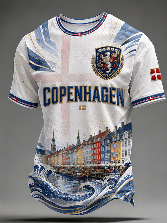 Herre-T-shirt med korte ærmer fra Copenhagen
