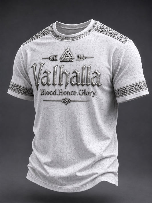 Mænds Valhalla T-shirt med print