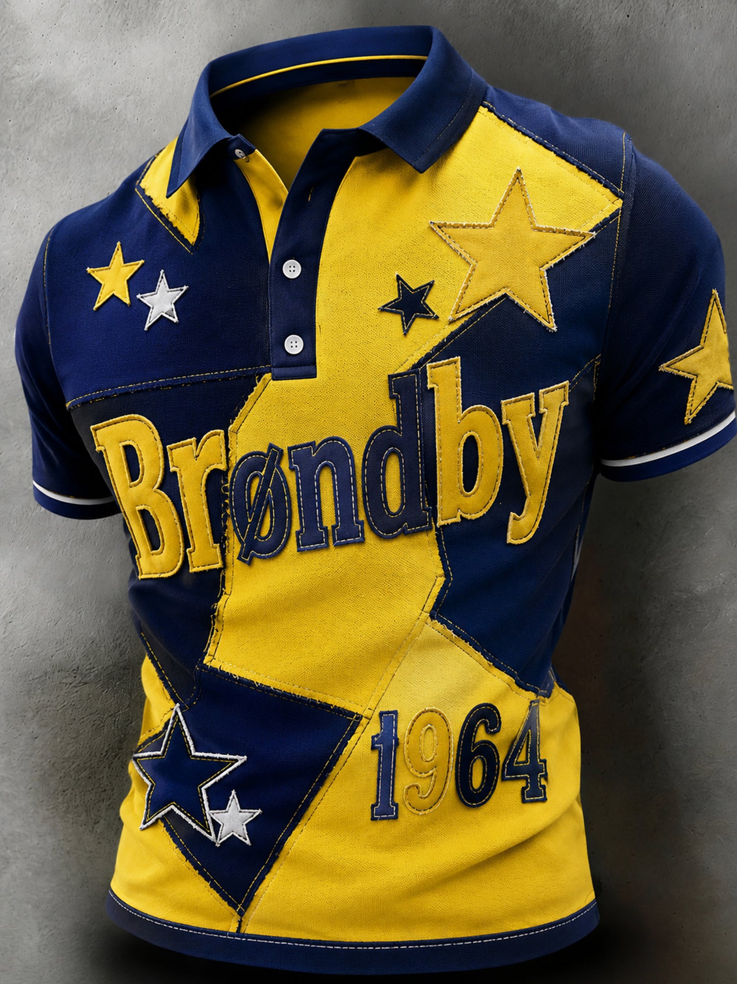 Heren Brøndby IF voetbalclub artistieke print polo
