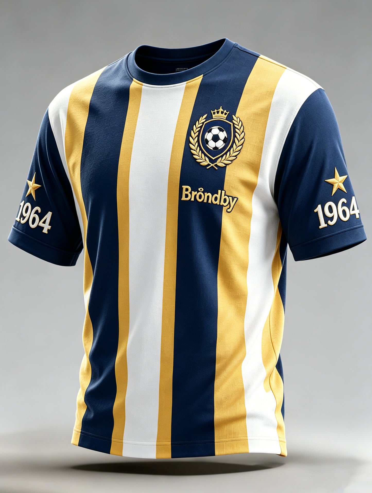 Kunstzinnig t-shirt voor mannen van voetbalclub Brøndby IF