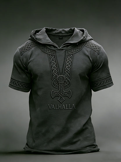 Herrens Viking Hoodie T-shirt