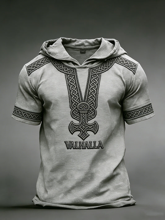 Herrens Viking Hoodie T-shirt