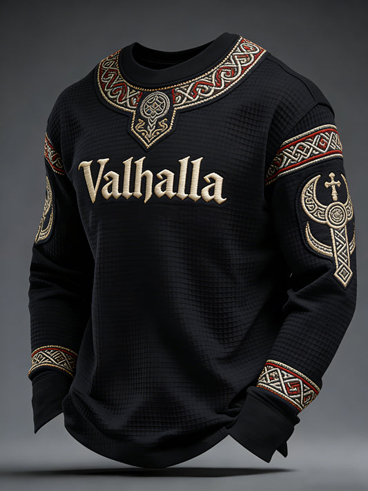 Herre Viking-inspireret Valhalla Waffle Top