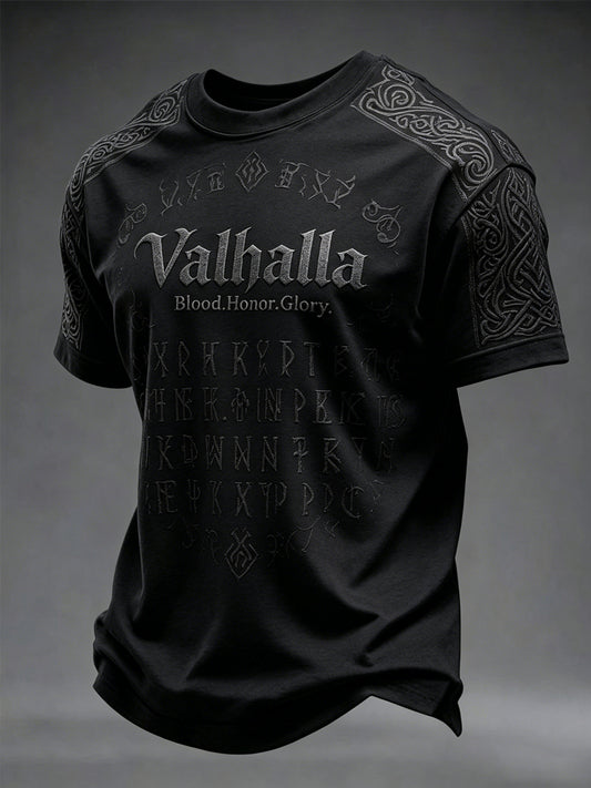 Mænds Valhalla T-shirt med print