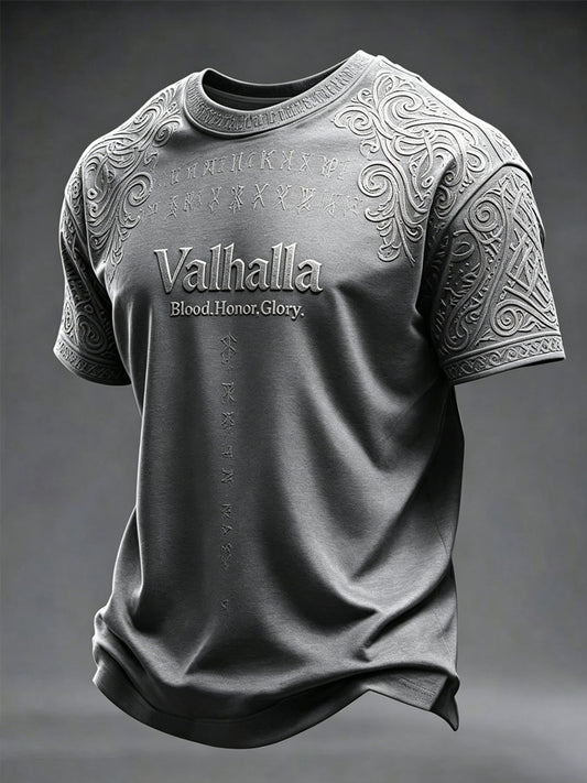 Mænds Valhalla T-shirt med print