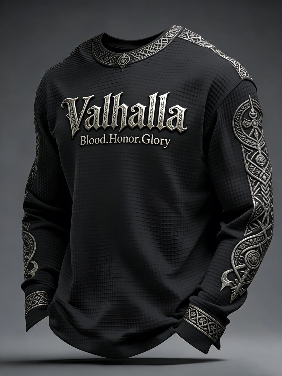 Herre Viking-inspireret Valhalla Waffle Top