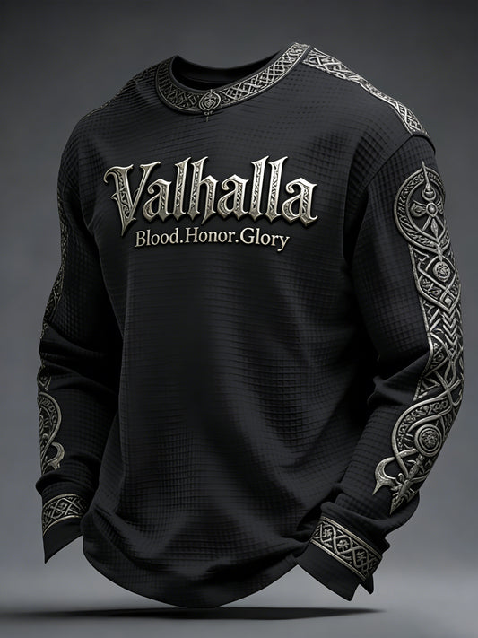 Herre Viking-inspireret Valhalla Waffle Top