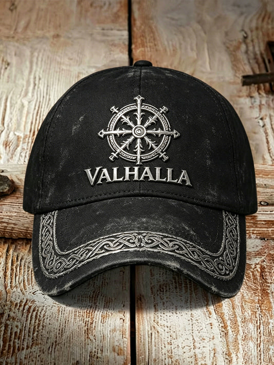 Vintage vikinge-tema trykt hatt