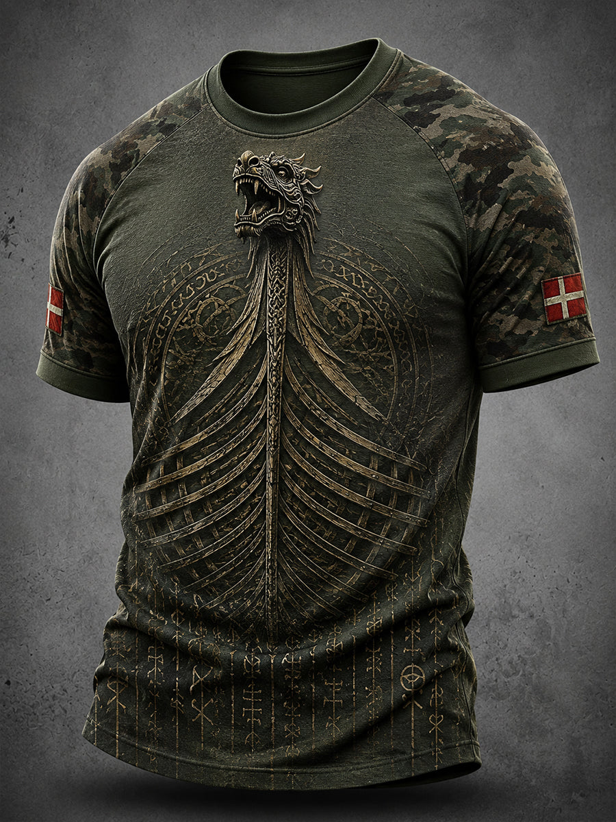 Herrens danske vikinger Kort ærme T-shirt