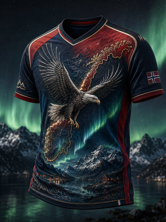 Retro norsk dyreform Skriv ut t-shirt