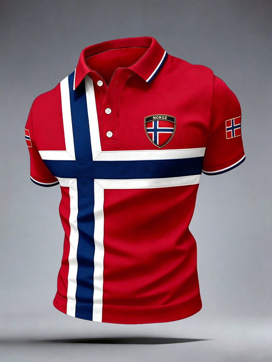 Menns Norge Poloskjorte