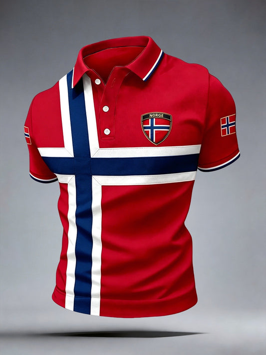 Menns Norge Poloskjorte